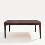 Walnut marquetry coffee table circa 1970