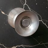 Silver-plated metal egg cup