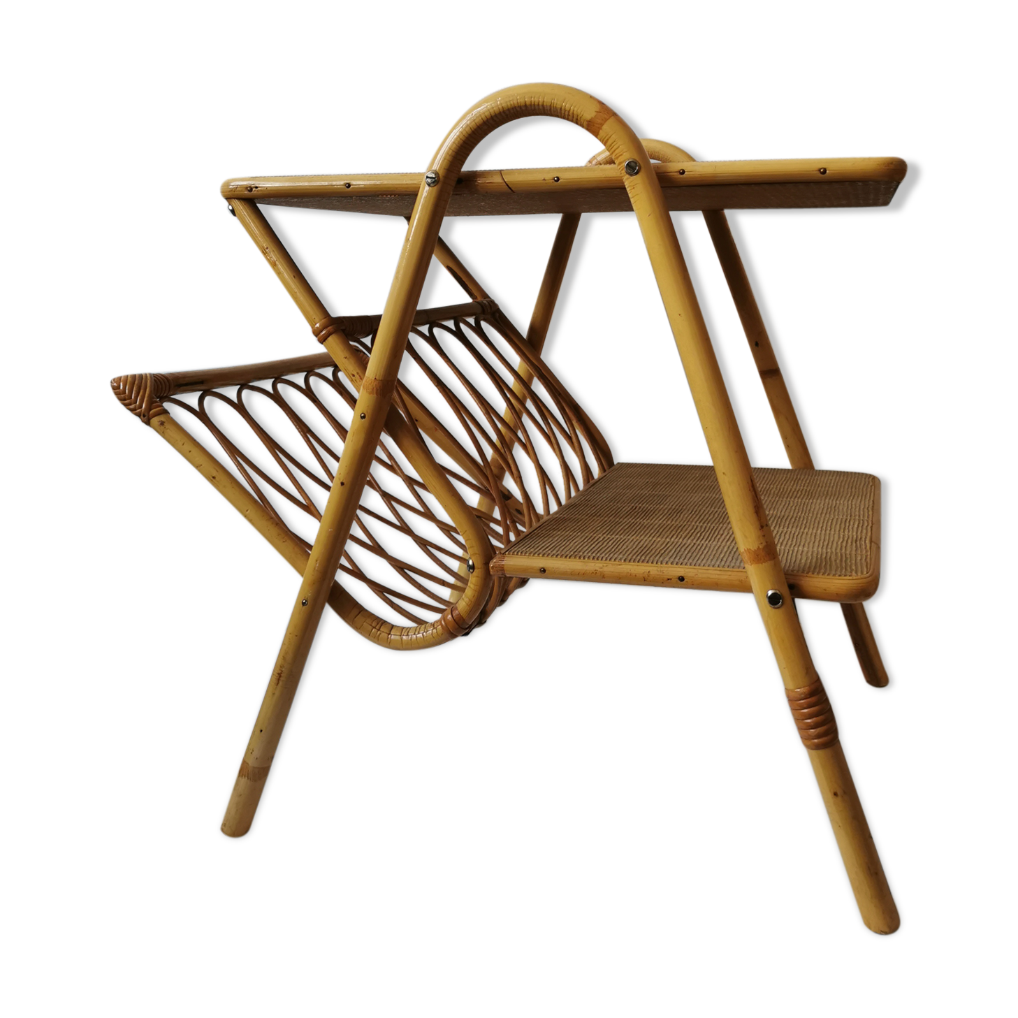 Table carries vintage rattan review