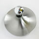 Brushed aluminum space age wall lamp, Flush Light, Germany 1960-70
