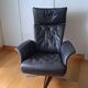 Fauteuil cuir relax Hjort Knudsen gris anthracite