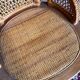 Rocking-chair / vintage rocking chair made of wood and wicker