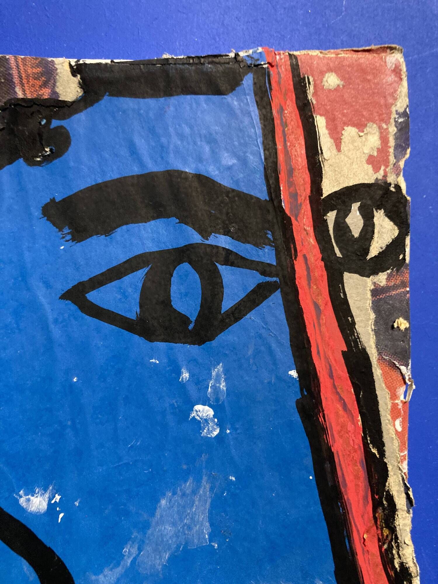 Borkin (born 1932), The Blue Ogre, collages and acrylic on canvas, 1987