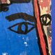 Borkin (born 1932), The Blue Ogre, collages and acrylic on canvas, 1987