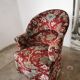Fauteuil crapaud en velours
