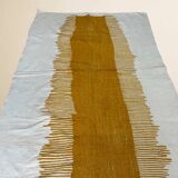 Kilim Berber Rug • Ochre Yellow Pattern