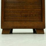 Meuble à porte tambour Art Déco de l'école d'Amsterdam 1920