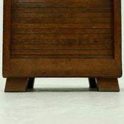 Amsterdam School Art Deco Tambour Door Cabinet 1920s