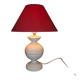 Madura lamp in patinated turned wood  h 36.5 cm