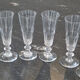 Ensemble de 6 flûtes à champagne en cristal