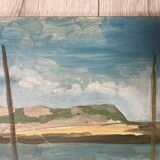 Marine Oil on panel Brittany Trestel beach