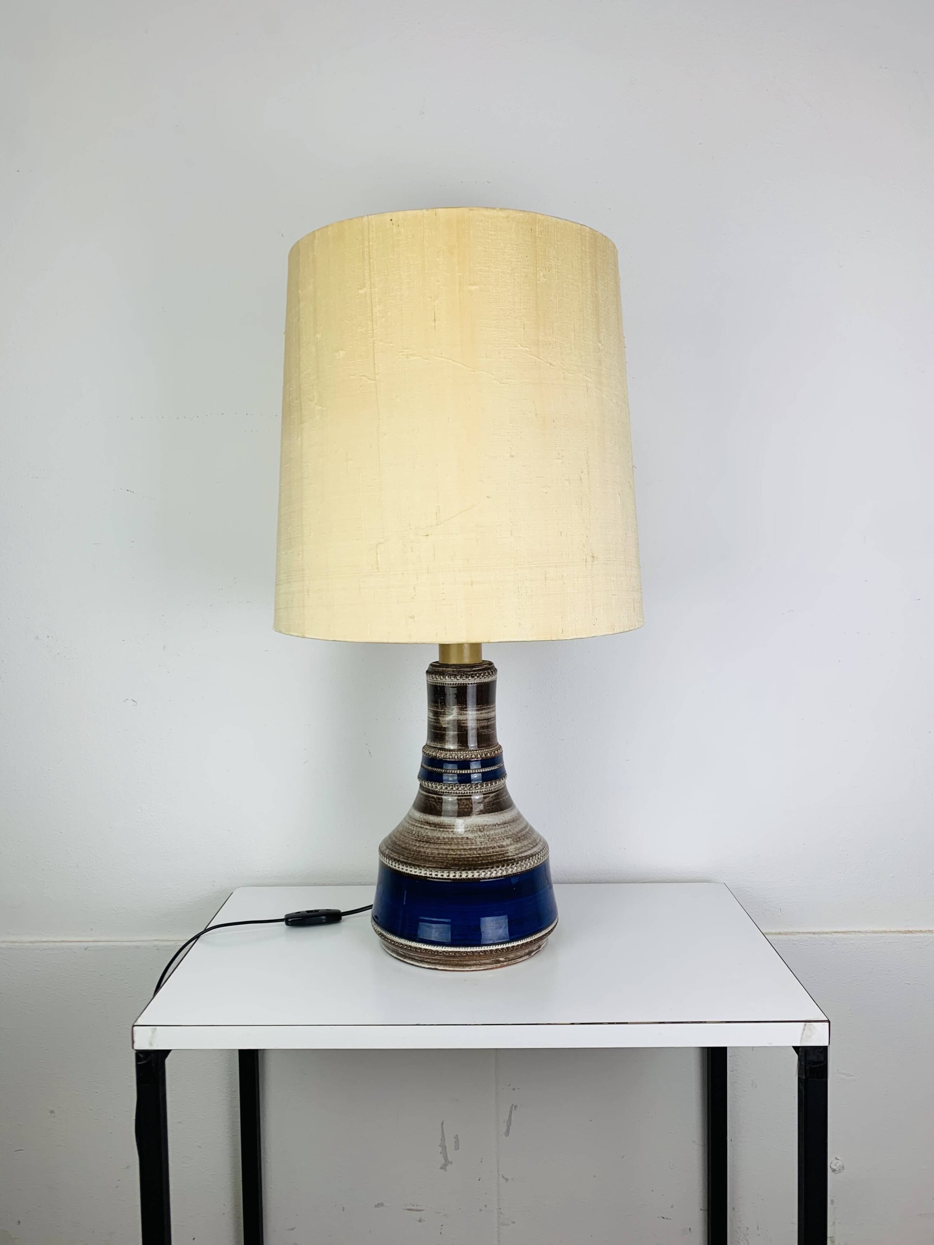 Lampe céramique Kohler Biel années 60, Suisse