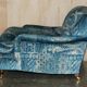 Pair of custom Howard love seat armchairs in Mulberry Lemond silk velvet.