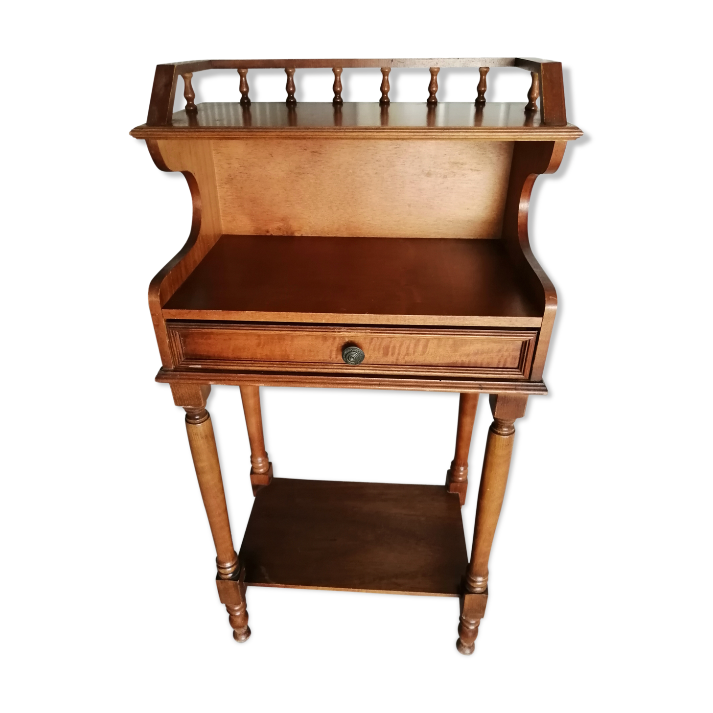 Small secretary, vintage wooden phone table
