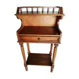 Secrétaire table téléphone en bois vintage