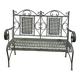 Folding iron garden bench