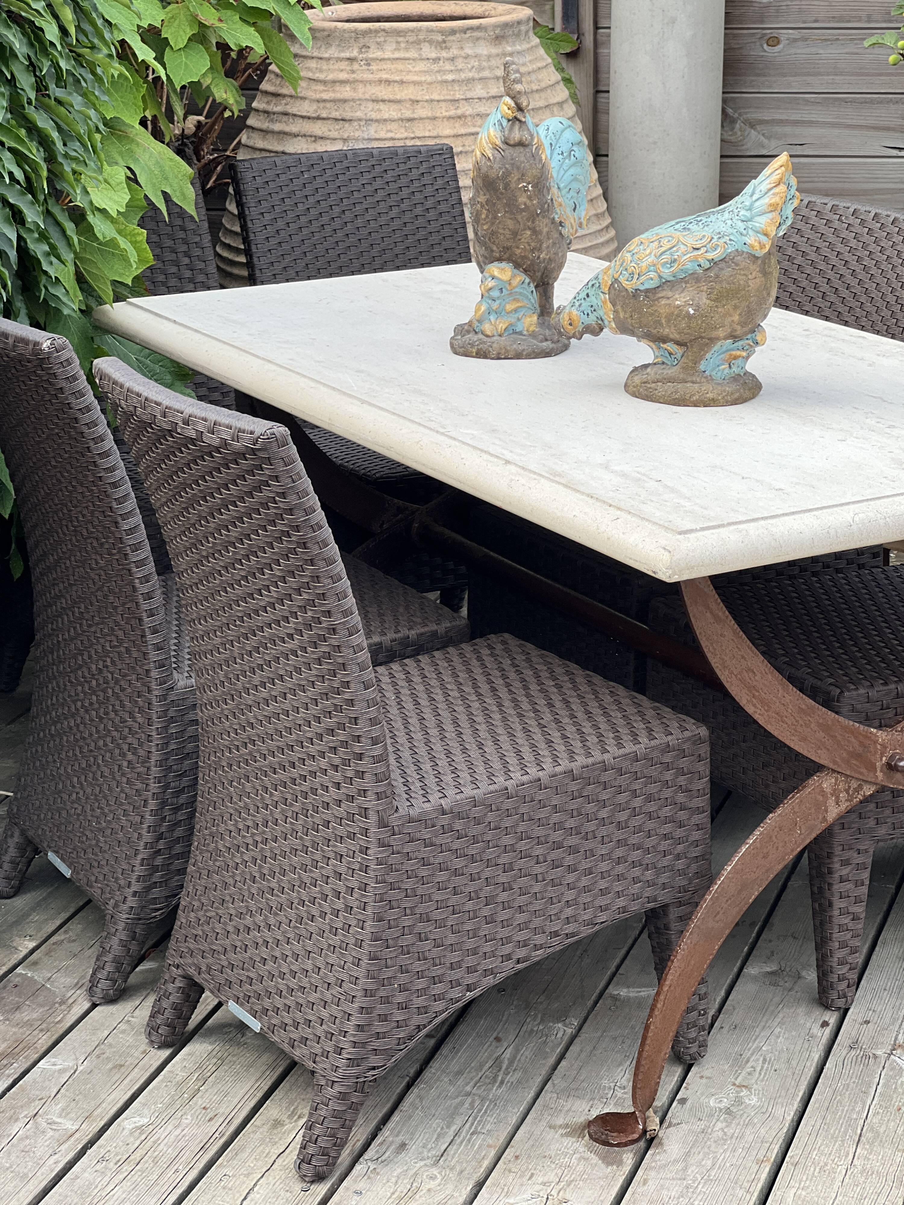 Indoor or outdoor dining table