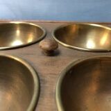 Wood and brass vacuum