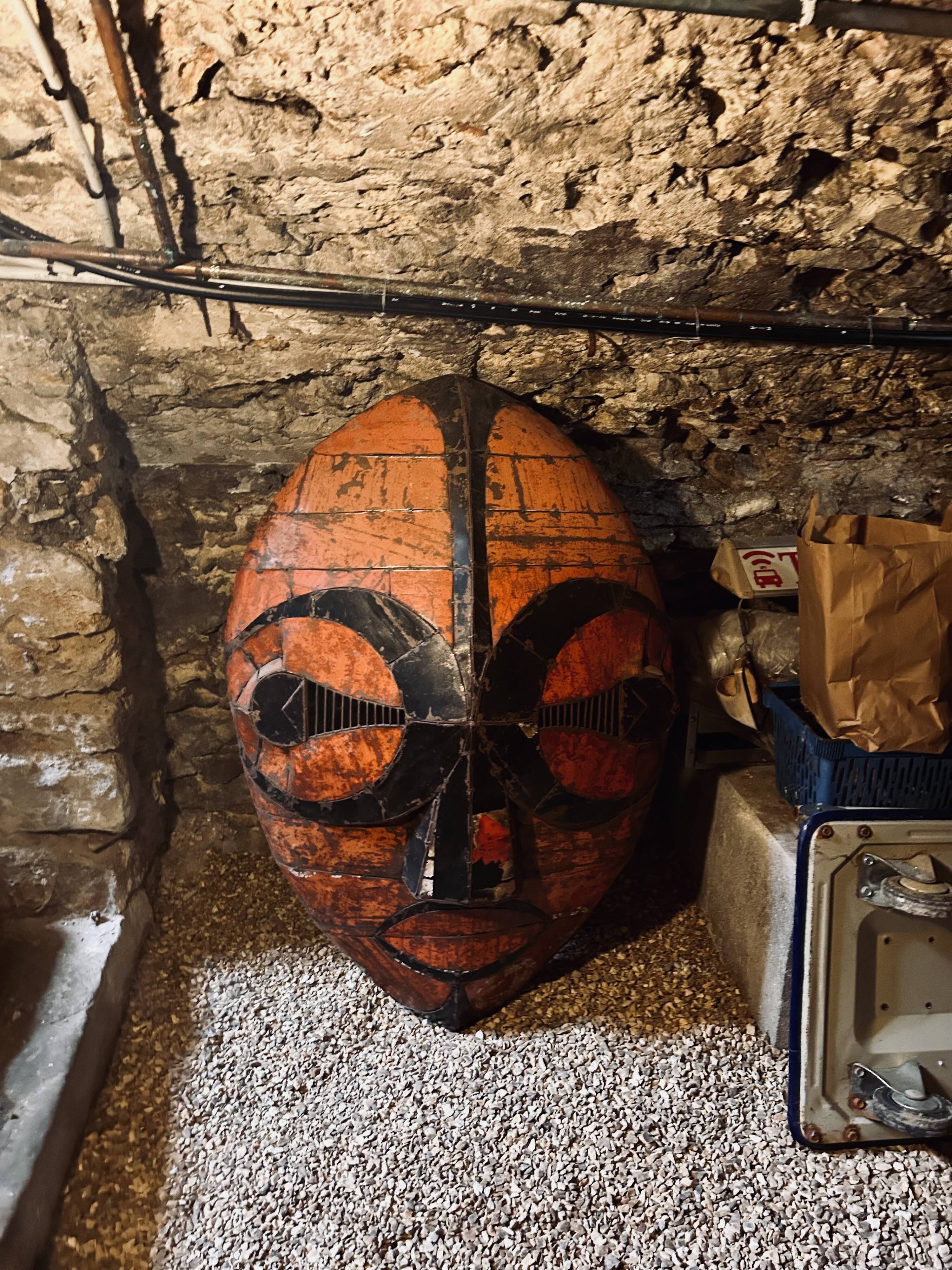 Indonesian metal mask