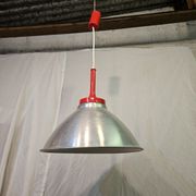 80s brushed aluminum pendant light