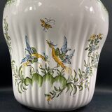 Moustiers earthenware flowerpot