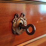 Louis XVI style semainier in mahogany veneer