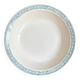 Shallow round plate St Amand in blue ironstone