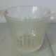 Molded glass ice bucket