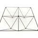 Table low vintage 60s/70s design steel wire
