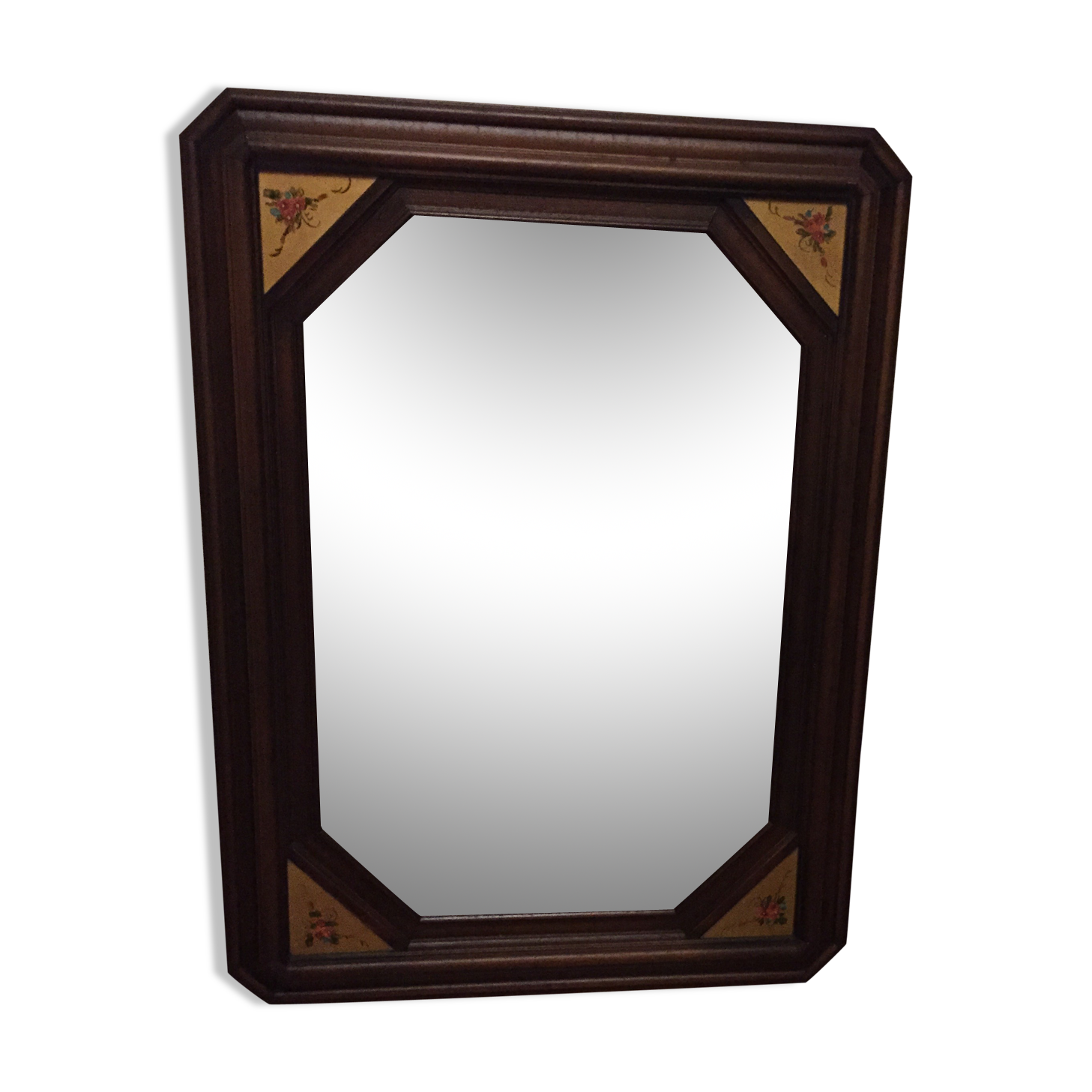 81 x 61 cm wooden mirror