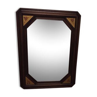 81 x 61 cm wooden mirror