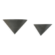 Pair of vintage conical wall lights, brushed metal, France 1970.
