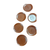 Lot de 6 assiettes à dessert vallauris felix ceram