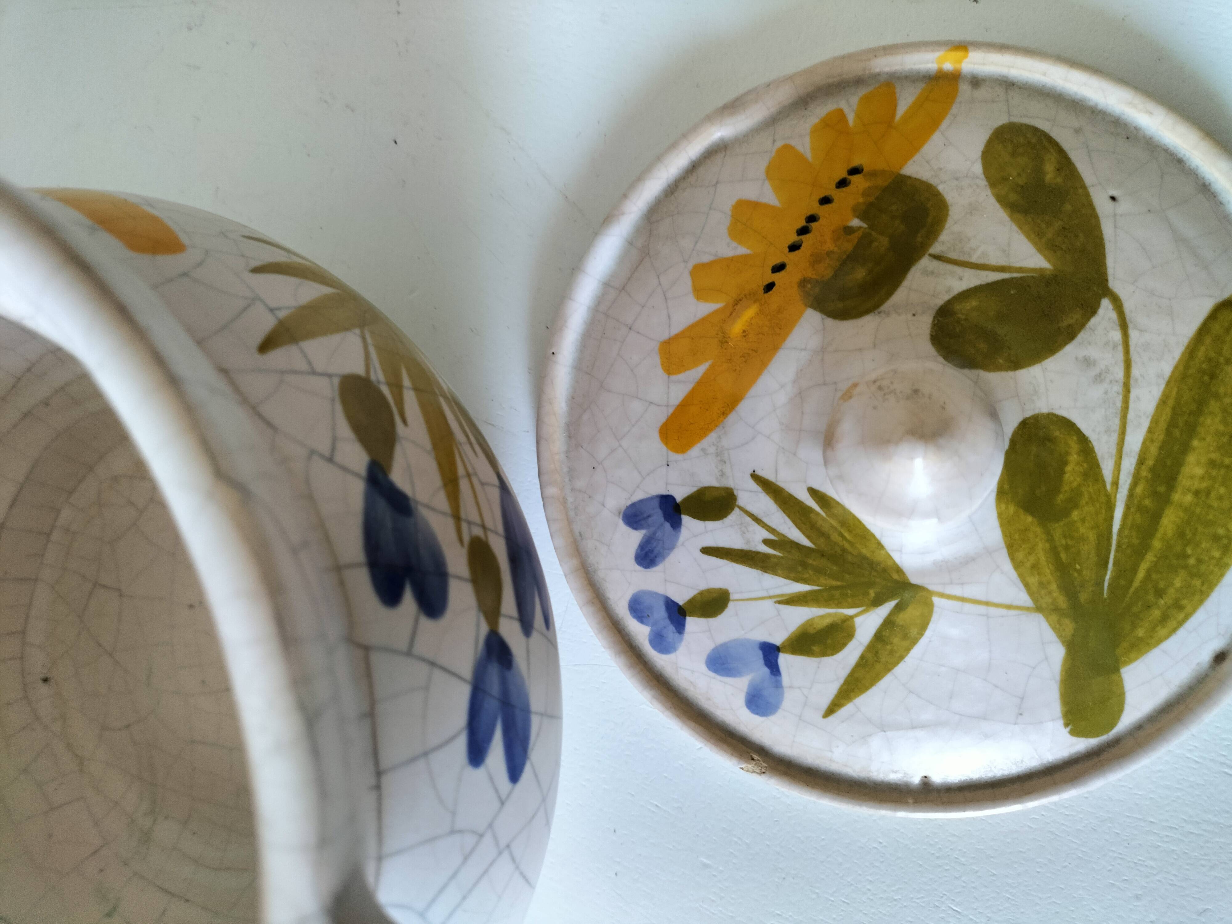 Covered pot Poteries du Marais - Rare country decor