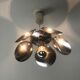 Flower chrome metal pendant 70s