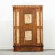 Painted folk art bridal wardrobe 1806