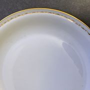 12 assiettes plates en porcelaine de Chartres sur Cher, Tiffonnet et Cie