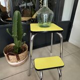 Yellow Formica step stool