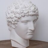 Greek head in waxed white plaster