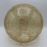 Globe luminaire verre craquelé