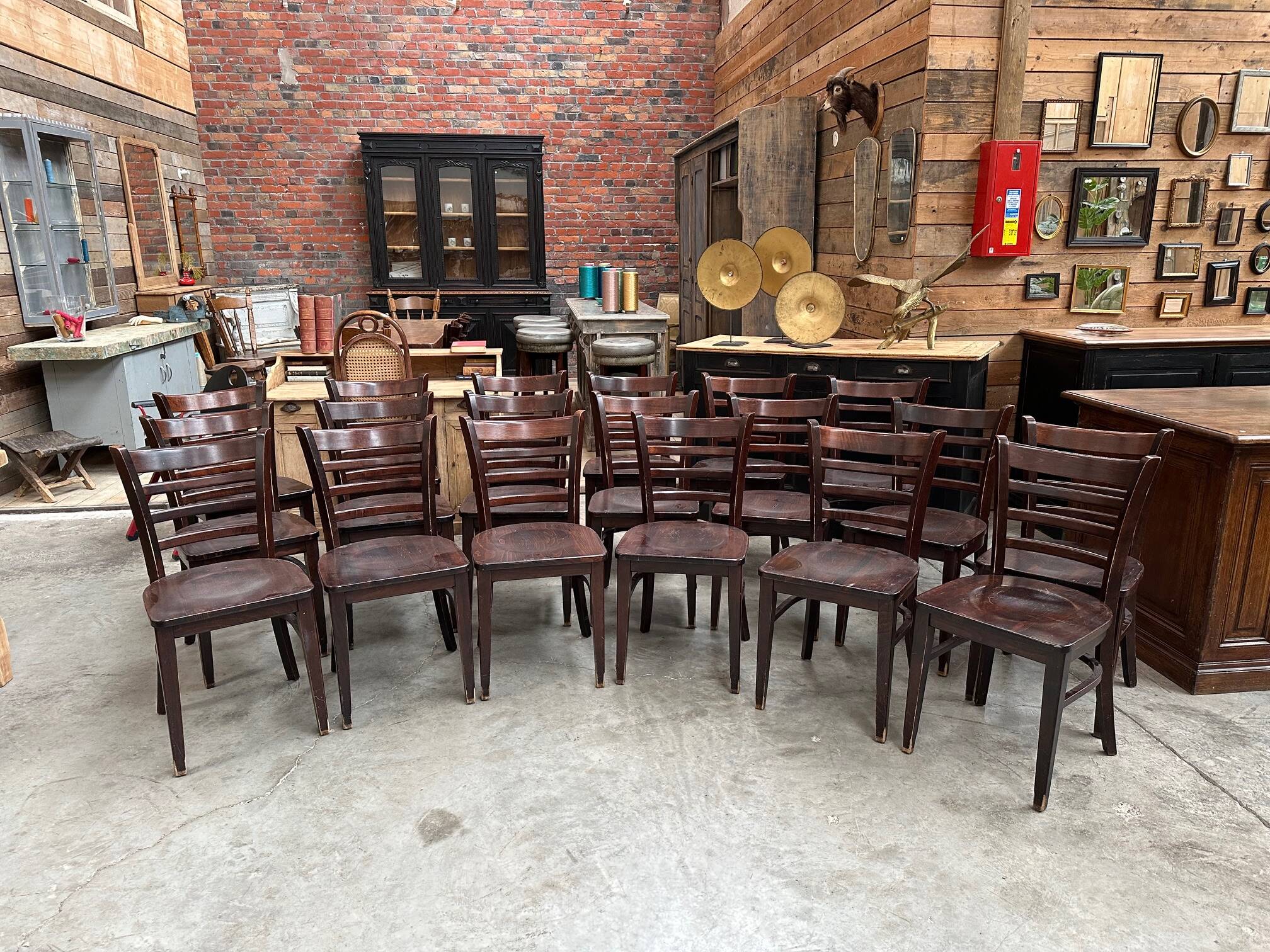 Set of 107 bistro chairs
