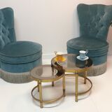 Armchair upholstered Toad