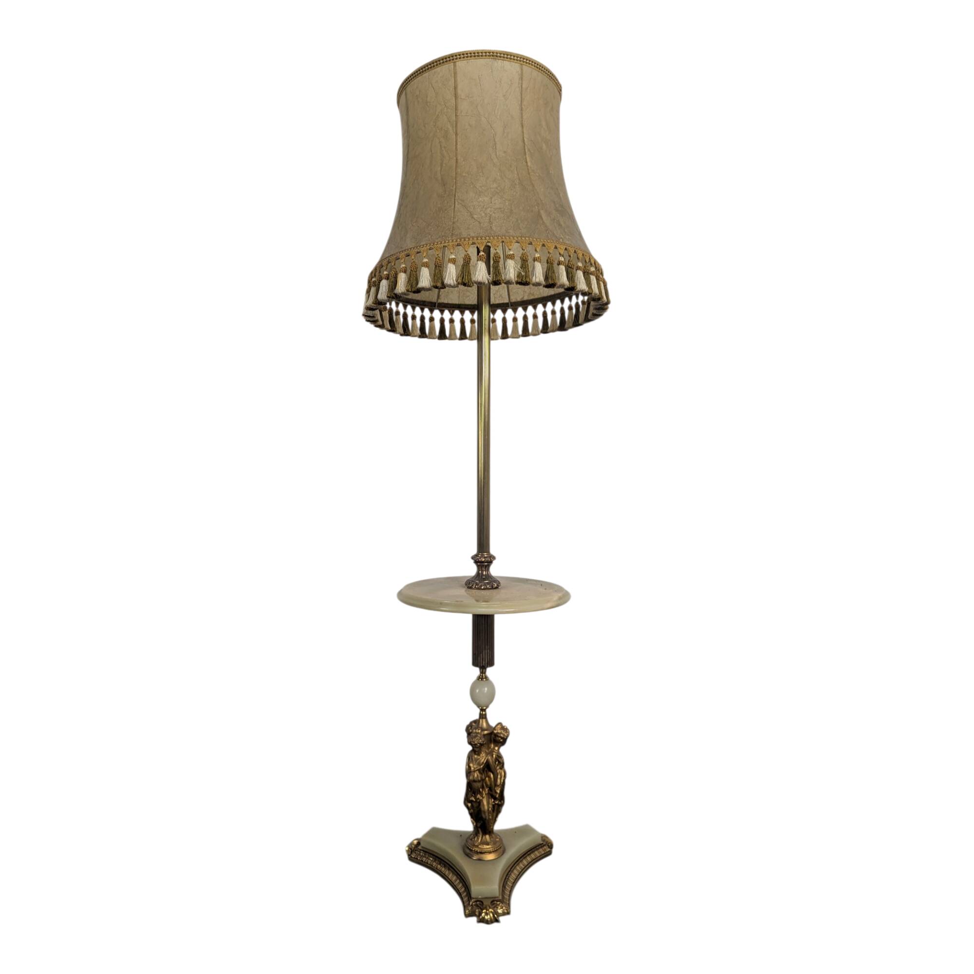 Lampadaire onyx style néo-classique