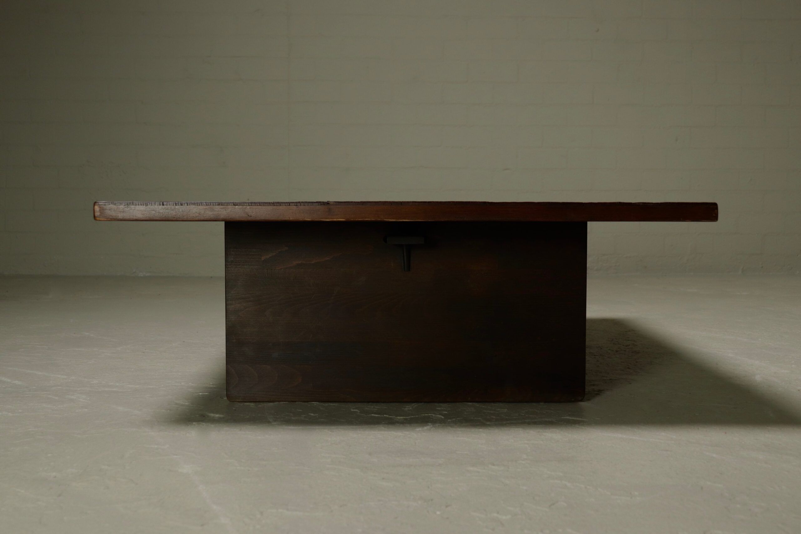 Bamboo and wood coffee table by Axel Vervoordt 1980s