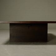 Bamboo and wood coffee table by Axel Vervoordt 1980s