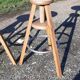 3 industrial stools in iron and wood