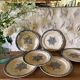 Flat plates Jules Vieillard Bordeaux in ironstone