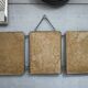 Triptych mirror from the 50's - 60x24cm