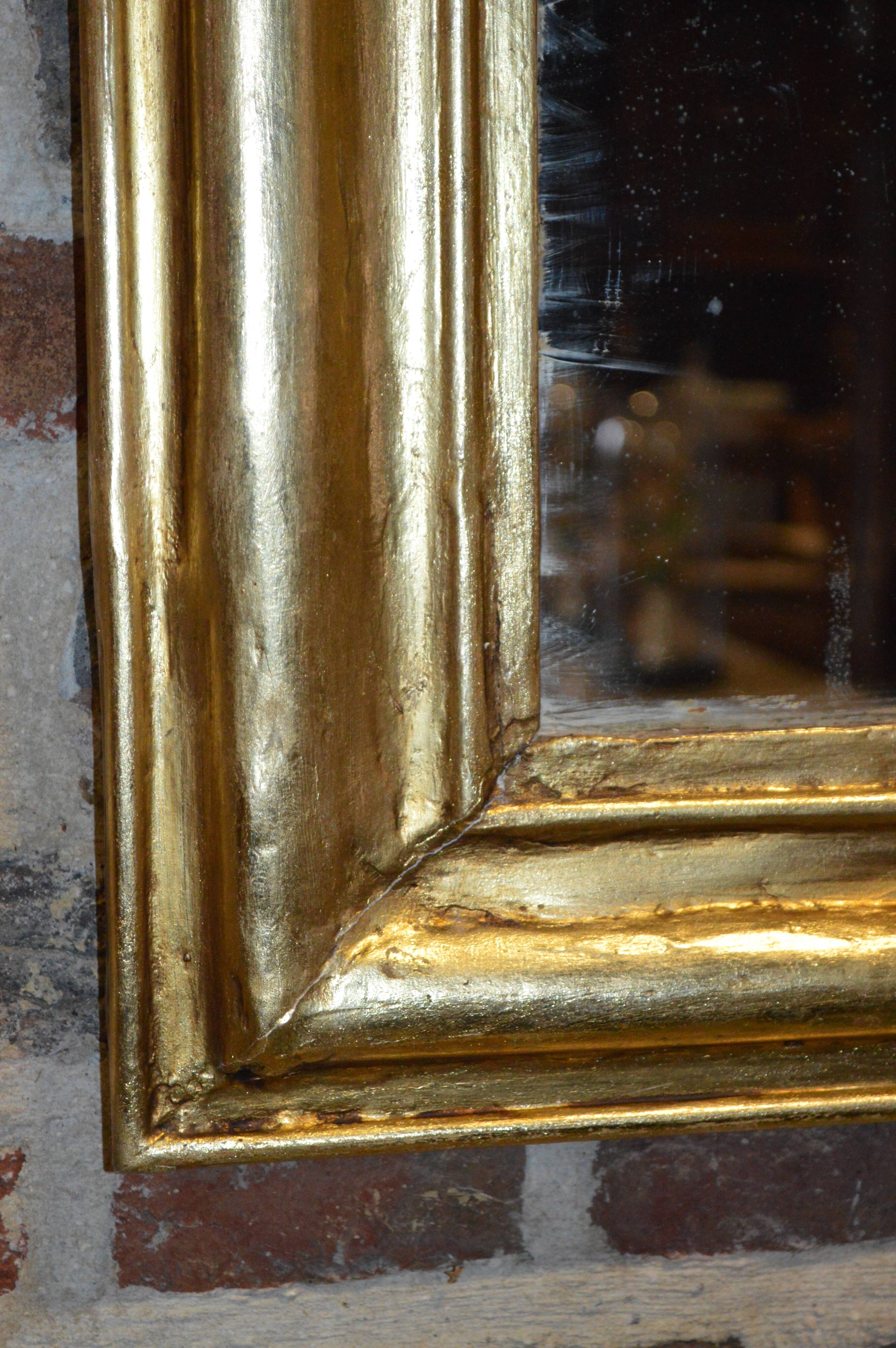 Louis Philippe style gilt mirror 78x105cm