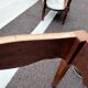 Old coffee table marquetry style louis xv marble top